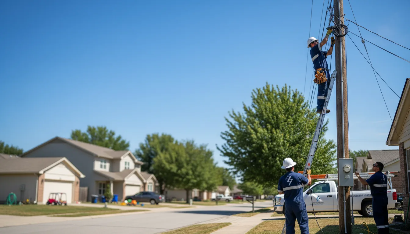 Residential electrician providing installation services in Pleasant View, UT